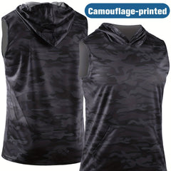 Quick Dry Camo Sports Vest for Men - Ideal for Running, Yoga, Climbing