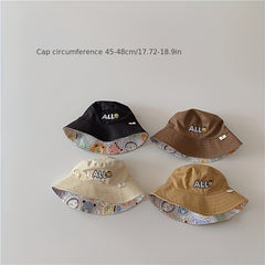 Kids Embroidery Sunshade Hat for Boys & Girls
