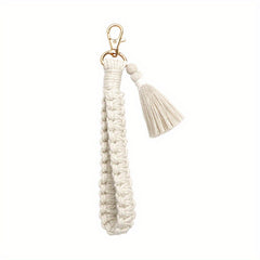 Bohemian Tassel Wrist Strap Keychain, Pastoral Style Key Accessories