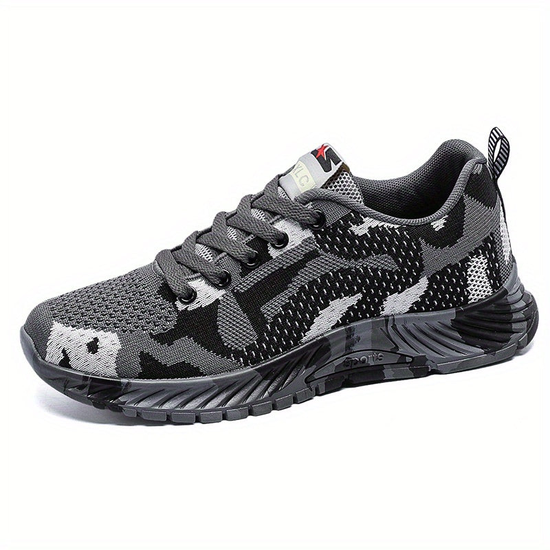 Women's Camo Pattern Sneakers Lace Up Low Top Shoes