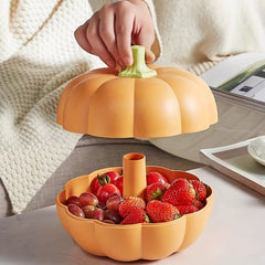 Pumpkin Candy Box Dried Fruit Plate With Lid