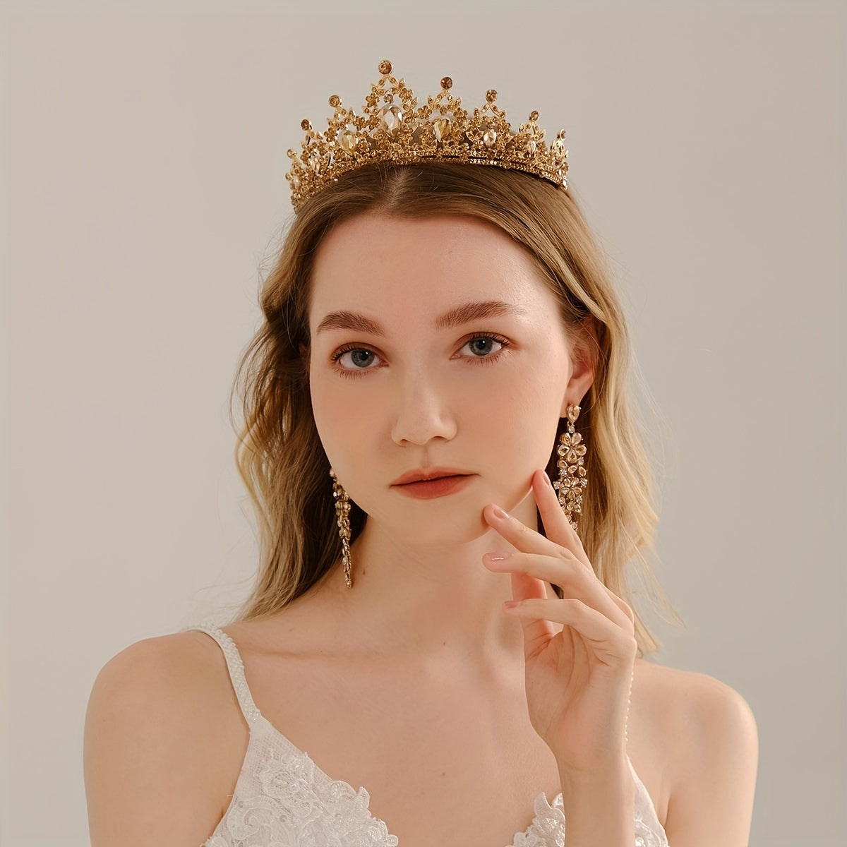 Crystal Wedding Crown Rhinestone Headband Princess Tiara