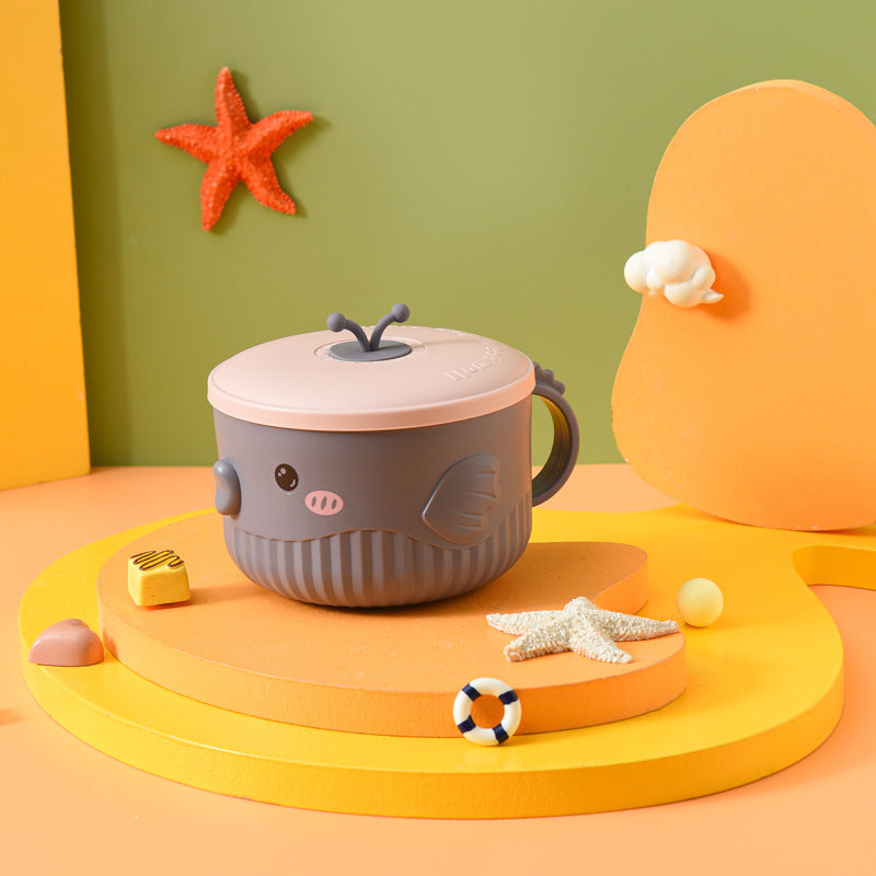 Kids Stainless Steel Soup Bowl with Handle