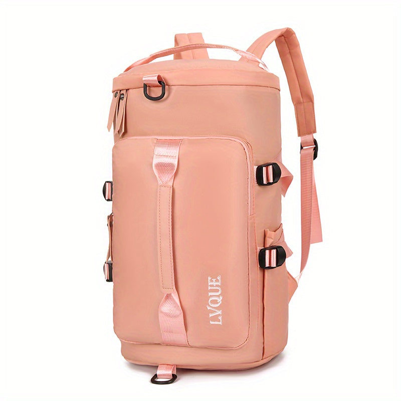 Women's Waterproof Gym Duffle Bag with Shoe Compartment