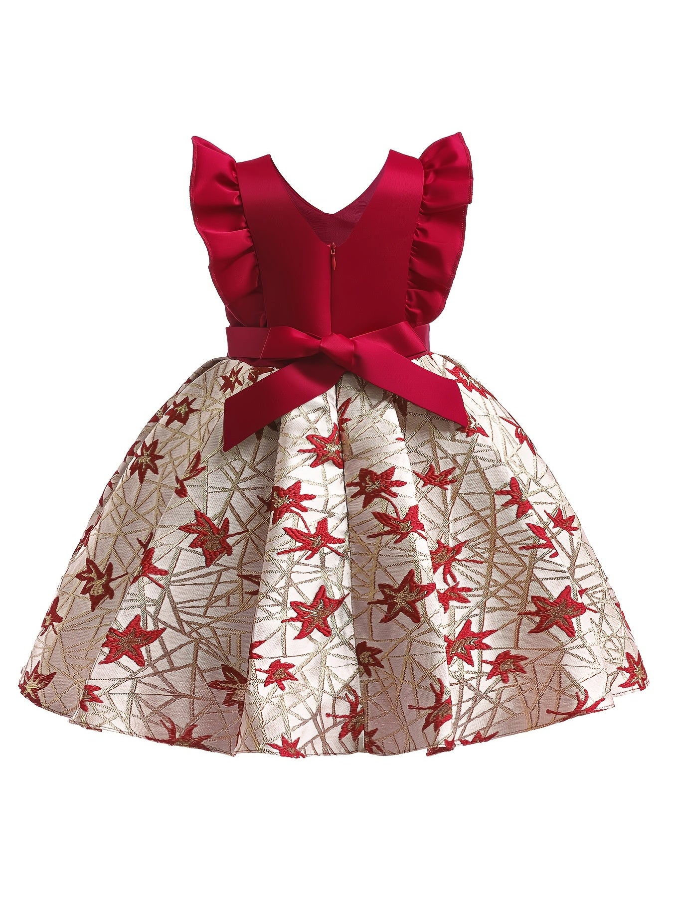 Girls Sleeveless Princess Dress Formal Dress for Christmas Evening Party