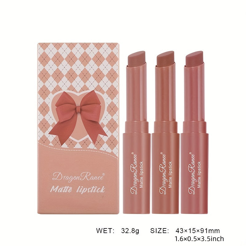 Matte Velvet Air Soft Lipstick Set Box 3 Pack