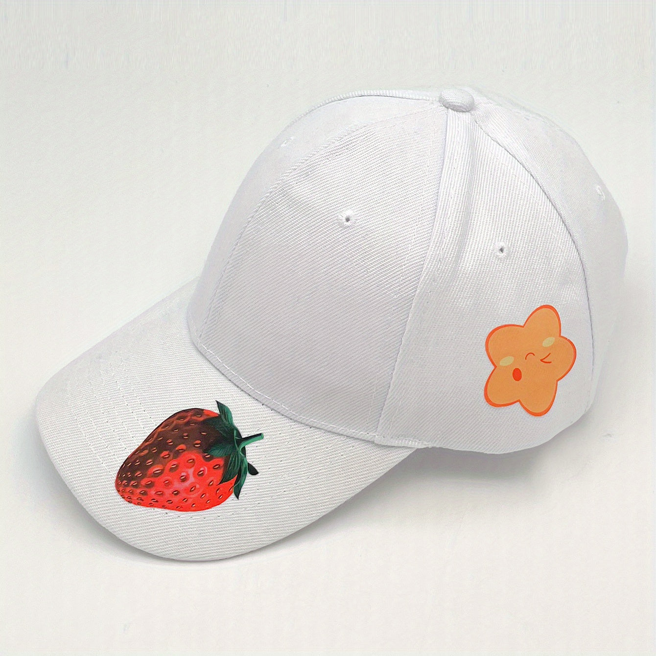 Strawberry Star Print Baseball Cap Lightweight Sun Hat