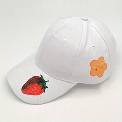Strawberry Star Print Baseball Cap Lightweight Sun Hat