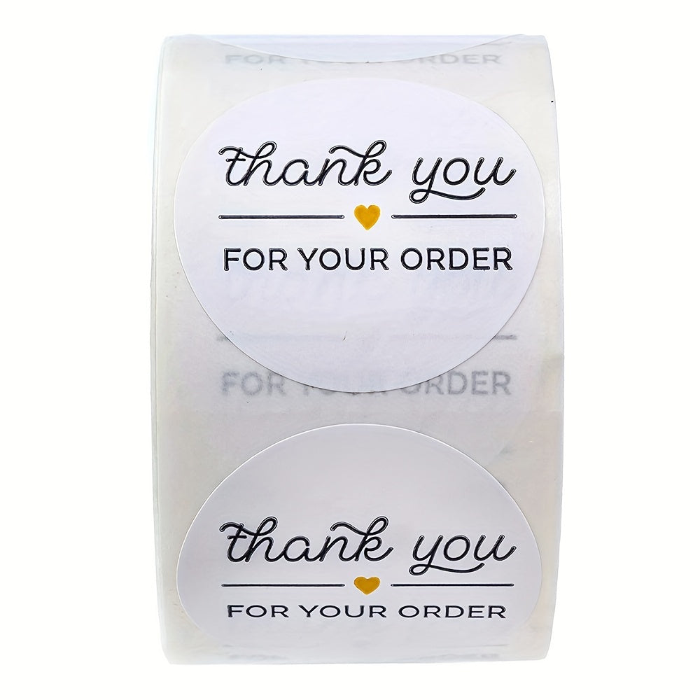 500 Thank You Local Shopping Paper Stickers