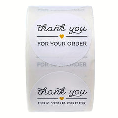 500 Thank You Local Shopping Paper Stickers