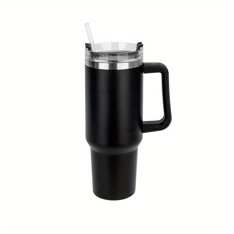 40oz Stainless Steel Tumbler with Lid Thermal Water Bottle Handle Portable