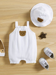 Cute Bear Onesie & Hat Set for Babies