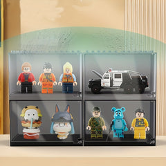 Building Blocks Doll DIY Display Box Dust Cover Storage Toy Box
