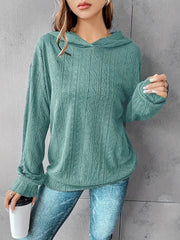 Solid Drop Shoulder Hoodie Casual Long Sleeve Hoodies Sweatshirt