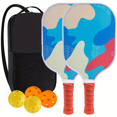 4-Pack Fiberglass Pickleball Paddles Set with Bag - 2 Rackets, Honeycomb Core