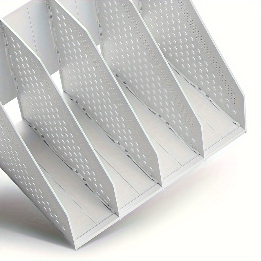 Vertical File Frame Desktop File Rack Office Storage Organizer