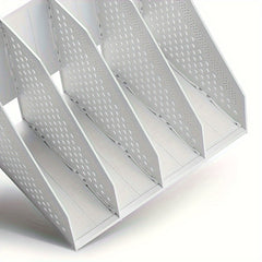 Vertical File Frame Desktop File Rack Office Storage Organizer