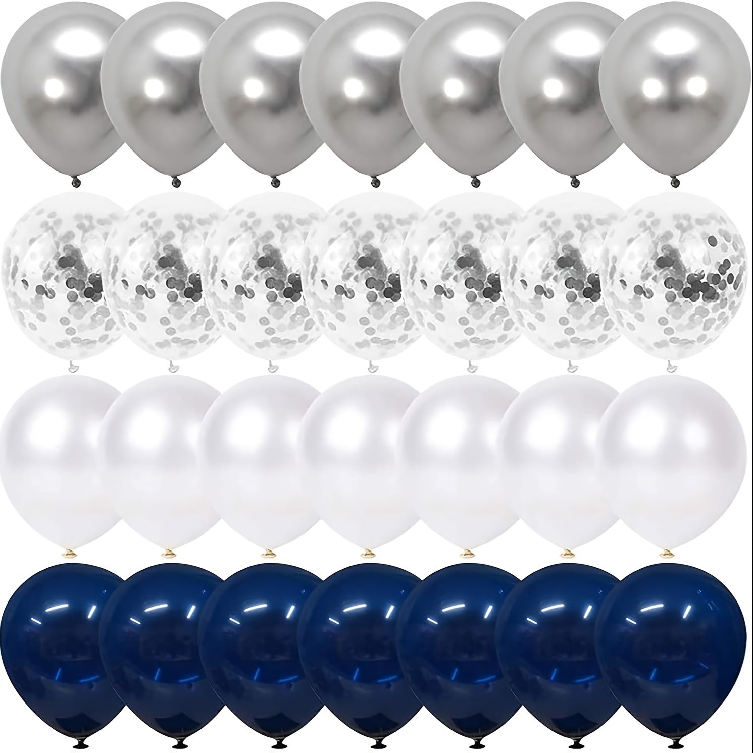 50pcs Colorful Confetti Balloon Set Wedding Birthday Anniversary