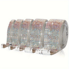 Self Adhesive Crystal Diamond Ribbon Sticker 2mm Rhinestones