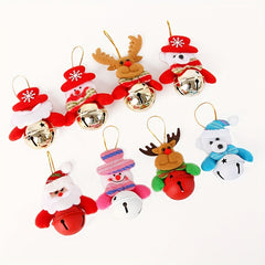 Christmas Tree Pendant Old Man Doll Bells Decoration