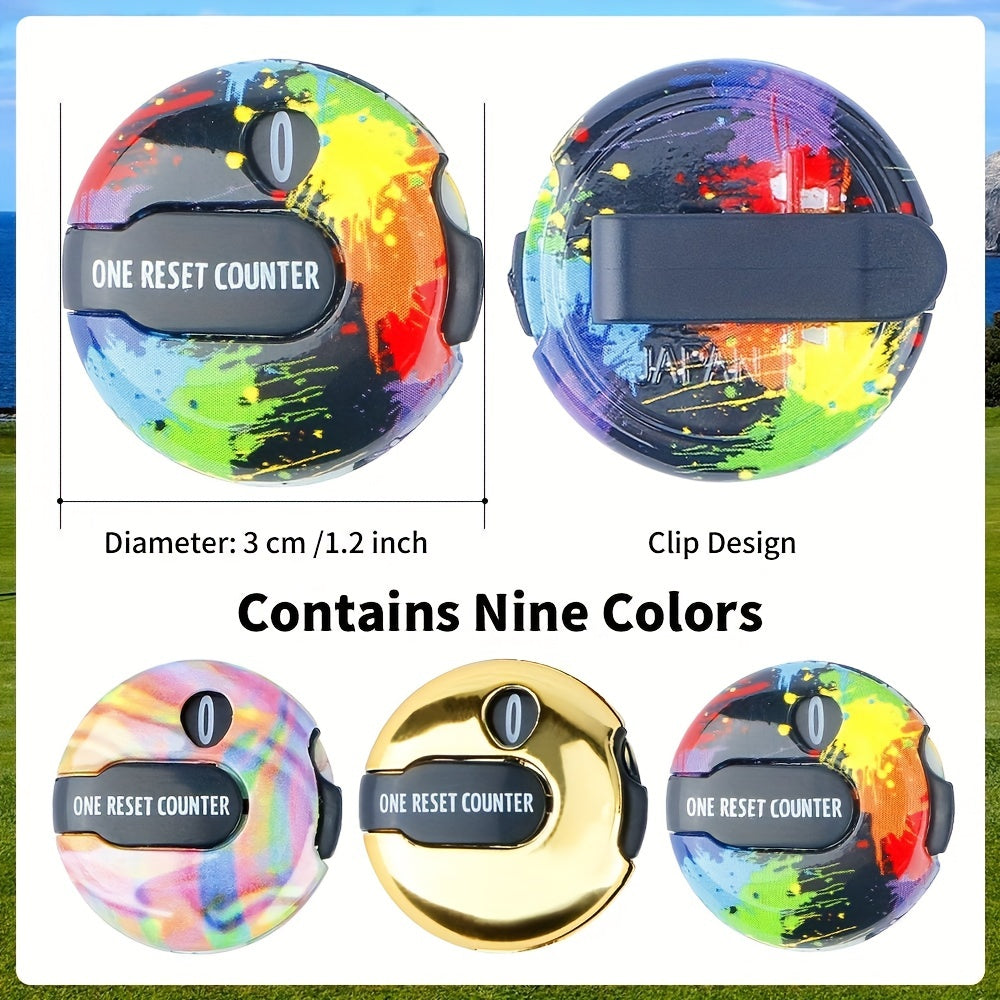 3pcs Snap Button Jewelry Pendant Fit Golf Score Counter