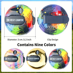 3pcs Snap Button Jewelry Pendant Fit Golf Score Counter