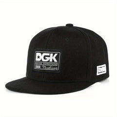 Hip Hop Baseball Cap Embroidered Flat Brim Sun Hat