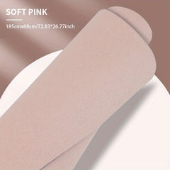 Solid Yoga Mat Anti slip Frosted PU Leather Rubber Yoga Mat