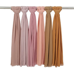 Chiffon Hijab Soft Shawl Long Scarf Women Sunscreen Windproof