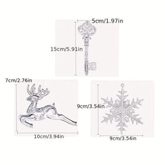 Christmas Hanging Ornaments Snowflake Reindeer Tree Decor