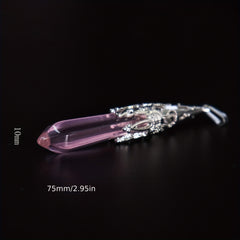 Natural Stone Quartz Gemstone Crystal Pendant for Chakra Balancing & Healing