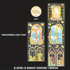 Vintage Dream Window Sticker Decal Waterproof for DIY Scrapbook Journal Notebook