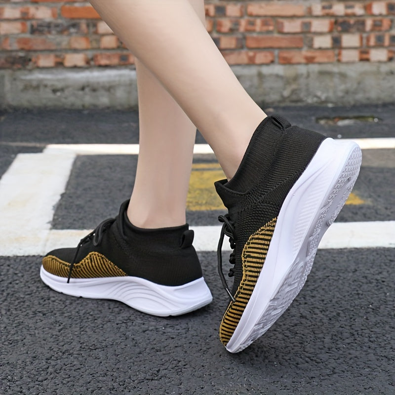 Women's Mesh Knit Sneakers Anti slip Walking Shoes