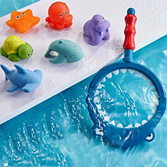 Bath Toy Lion Spray Net Fishing Shark Children's Animal Pinch Fun