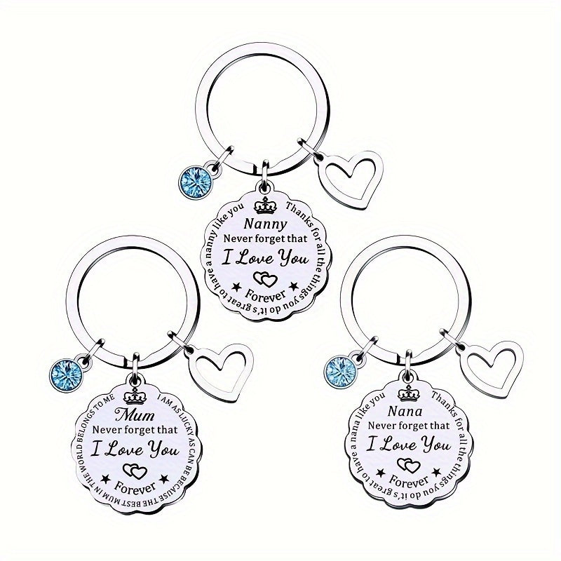 Never Forget That I Love You Keychain Pendant