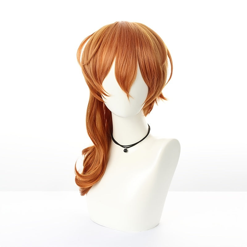Men's Funky Orange Red Wig Headgear