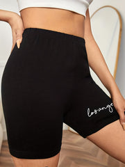 Print Elastic Leggings Casual Versatile Shorts Leggings