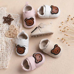 Cartoon Bear Baby Girls Sneakers Non Slip Shoes