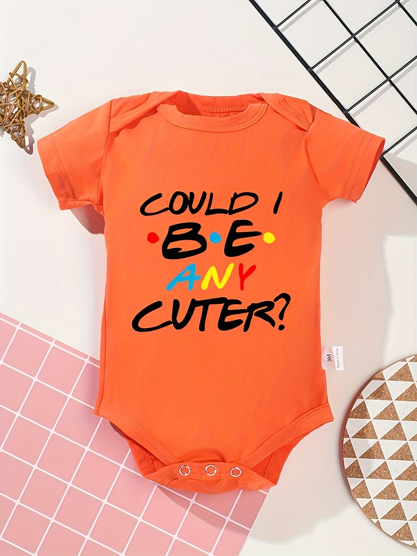 Funny Could I Be Any Cuter Short Sleeve Onesie