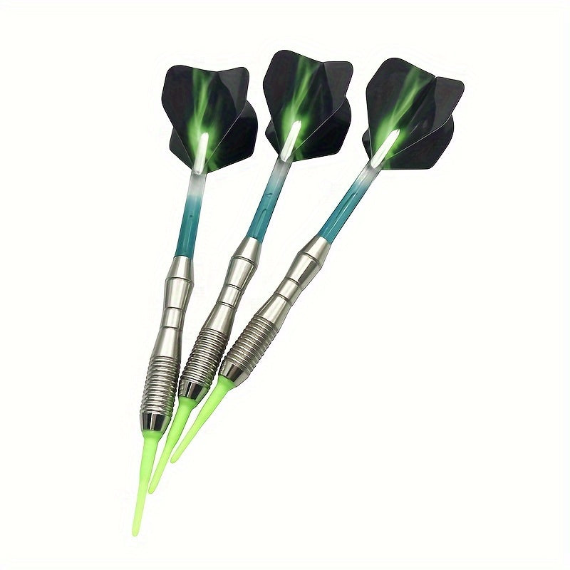 3pcs Soft Tip Darts with Standard Shaft and Aurora Wing for Game
