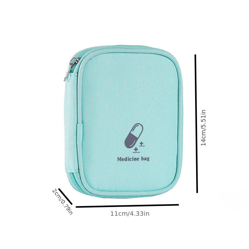Mini Zipper Cube Medicine Bag Portable Travel Storage