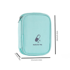 Mini Zipper Cube Medicine Bag Portable Travel Storage