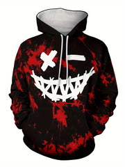 Grimace Print Hoodies For Men Graphic Hoodie With Kangaroo Pocket