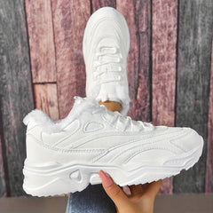Warm Chunky Sports Shoes Lightweight Comfortable Non-slip Travel Shoes