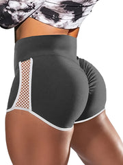 Women's Cut Out Skinny Shorts High Waist Yoga Shorts