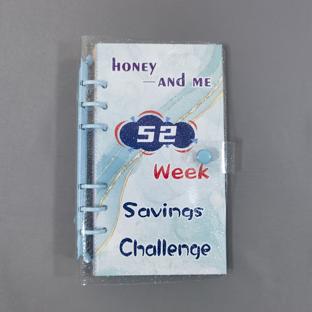 52 Weeks Couple Challenge Savings Handbook Cash Envelope Binder Book