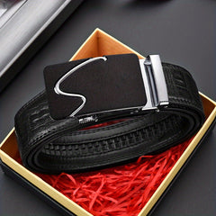 Men's Business Automatic Buckle Belt for Formal Suit Pants