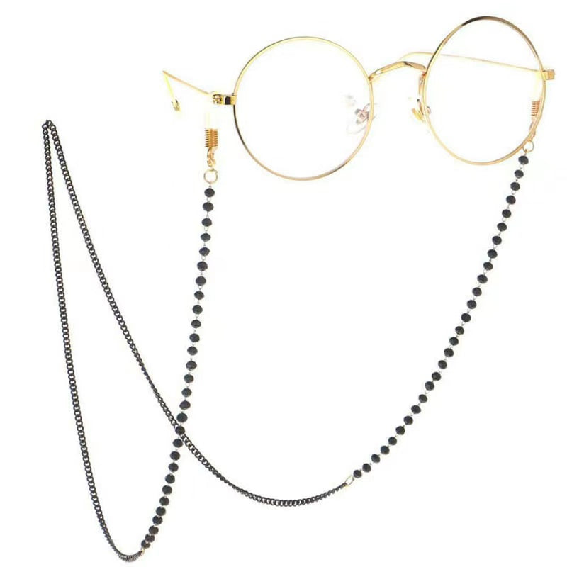 Crystal Two Eye Chain Glasses Accessories