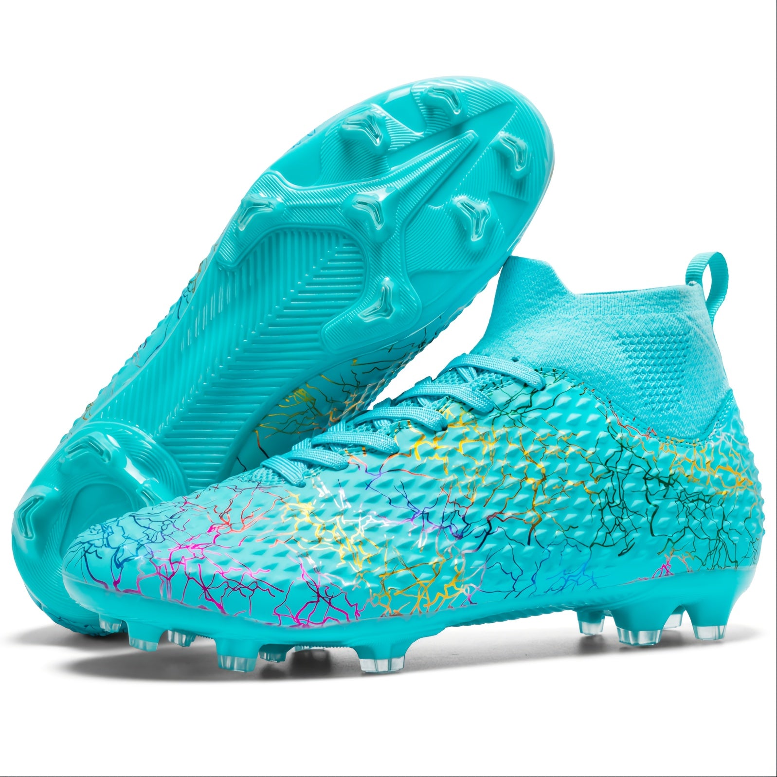 Professional High Top Anti Skid Soccer Cleats for Boys