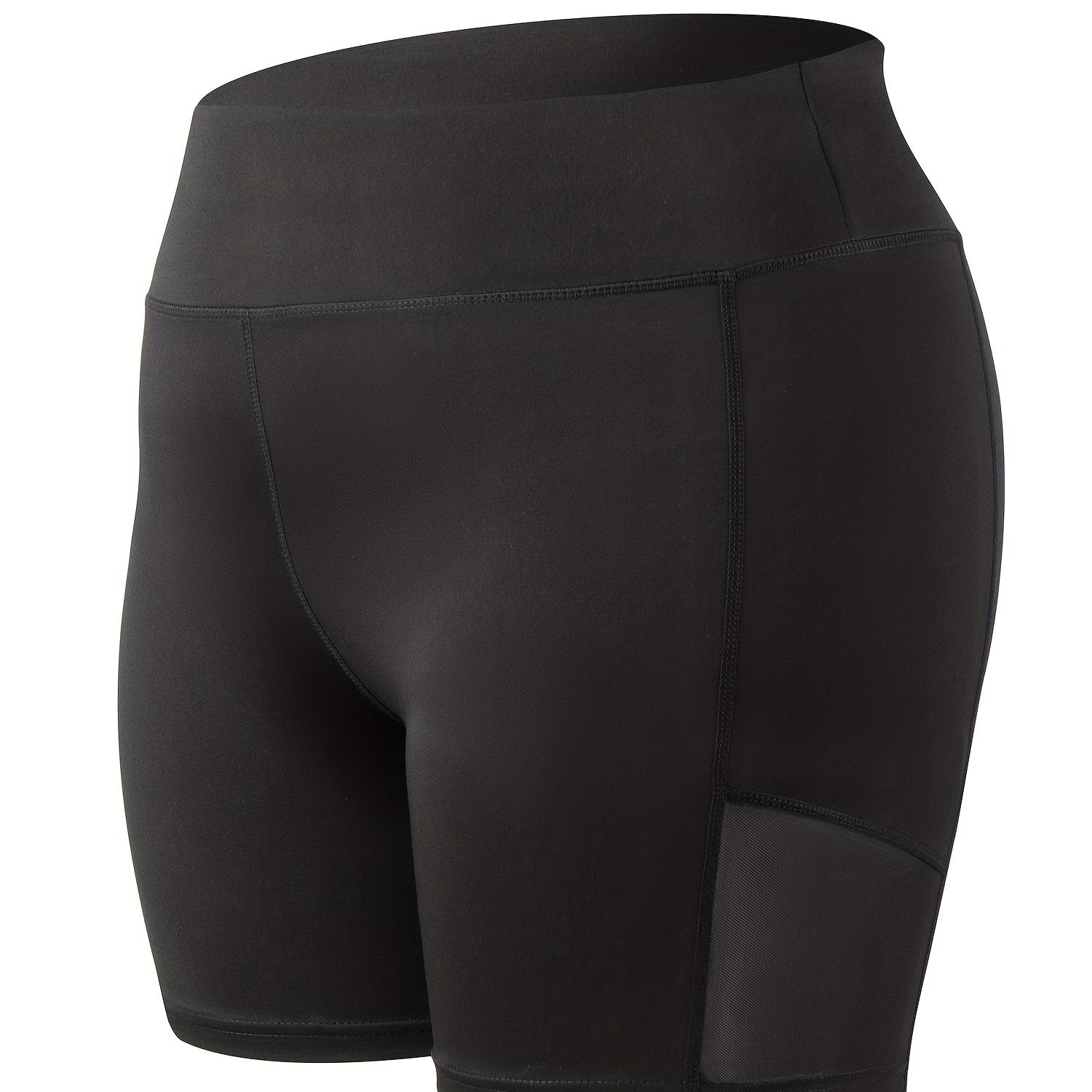 High Rise Mesh Fitness Shorts